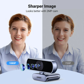 UGREEN HD Webcam with Dual Microphones: Clear 1080P Video, Wide View Angle  computerlum.com   
