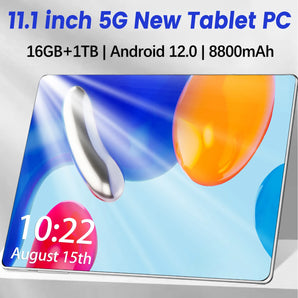 2024 5G Brand New Global 10.1 Inch Tablet Android 16GB RAM 1TB ROM Android 12.0 MTK6797 Wifi 8800mAh 10 Core Network Full screen  ComputerLum.com   
