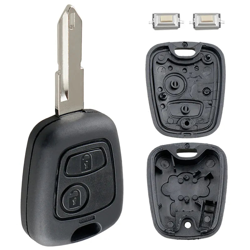 2 Buttons Remote Car Key Shell Fob Key Case Cover : High-Quality Replacement  computerlum.com   