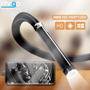 Endoscope Camera: Waterproof Inspection Tool with LED Lights  computerlum.com Soft Cable 1m 