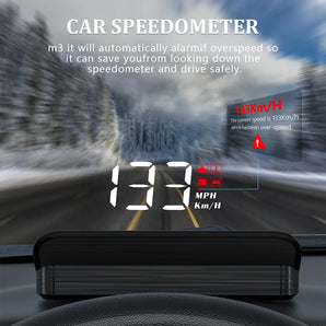 WYING M3 HUD GPS Display: Drive Safely with Speed Alarm  computerlum.com   