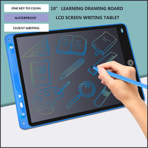 LCD Writing Tablet for Kids: Educational Handwriting Pad - Portable and Safe  computerlum.com White  