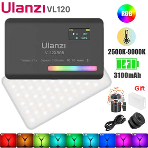 Ulanzi VL120 RGB LED Camera Light: Versatile Professional Lighting  computerlum.com   