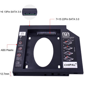 CHIPAL HDD Caddy for Laptop SSD: Maximize Storage Flexibility  computerlum.com   