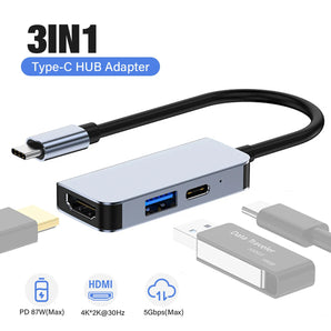 Galaxy MacBook USB C Hub: Ultimate HDMI Adapter with 100W Charging & 4K Display  computerlum.com Default Title  