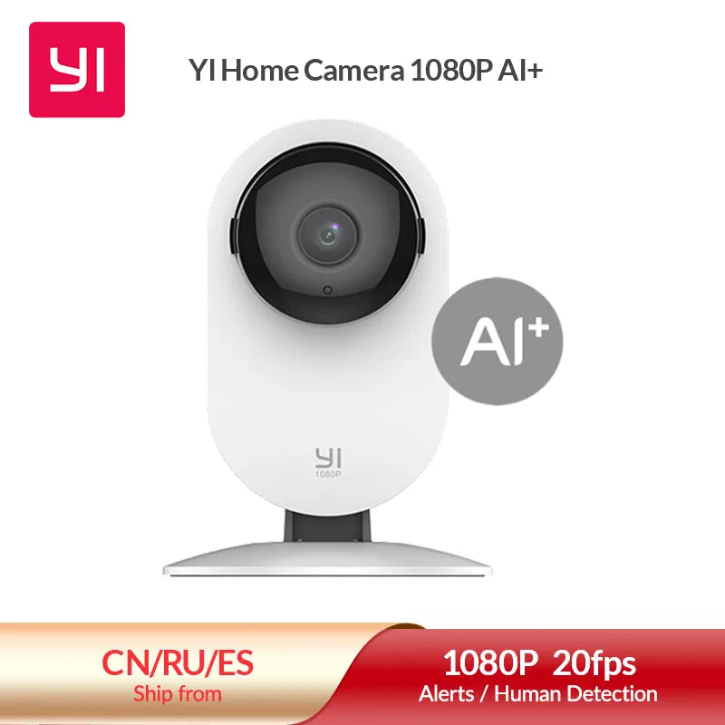 YI 1080p Smart Home Camera: Advanced AI Human Detection & Night Vision  computerlum.com 2pcs EU plug spain
