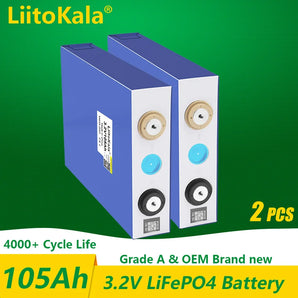 LiitoKala LifePo4 Battery: Reliable Power for Solar and More!  computerlum.com 2PCS 3.2V105Ah CHINA 