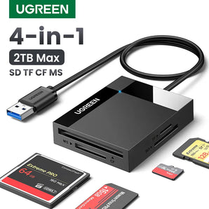 UGREEN Card Reader USB3.0/USB-C OTG Support: Rapid Data Transfer  computerlum.com   