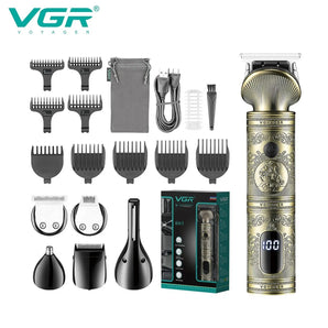 VGR Hair Trimmer: Professional Stainless Steel Blade Kit, Power & Precision  computerlum.com   