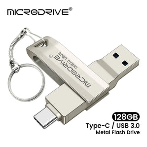 High-Speed USB-C Metal Memory Stick: Secure Data Transfers  computerlum.com Silver 64GB 