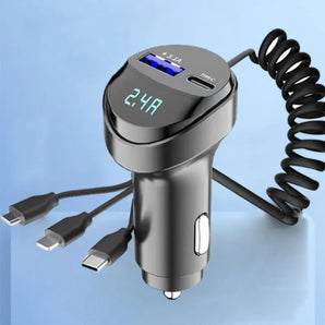 Car Charger: Dual USB Fast Charging Adapter for Phones  computerlum.com   