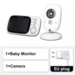 Baby Monitor: Clear Night Vision Camera with Temperature Display