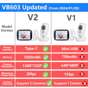 VB603 V2 Baby Monitor: Enhanced Night Vision & Two-Way Audio  computerlum.com   