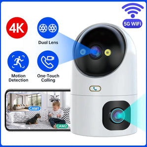 4K PTZ IP Camera: Enhanced Dual Lens Auto Tracking CCTV Kit  computerlum.com European regulations  