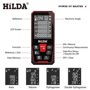 HILDA Laser Distance Rangefinder: Precision Meter with Multiple Modes  computerlum.com   
