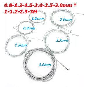 Steel Wire T-Type Brake Cable for Mountain and Electric Bikes: Enhanced Performance  computerlum.com 0.8mm x 1M  
