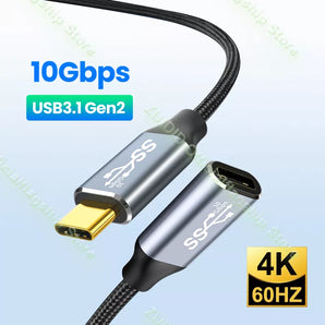USB C PD Fast Charging Extension Cable: Enhanced Speeds & 4k Video  computerlum.com   
