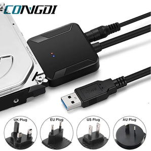 USB to SATA Adapter Cable: Fast Data Transfer & Wide Compatibility  computerlum.com   