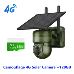 SHIWOJIA Solar Camera: Advanced PTZ CCTV Cam with Two-Way Audio
