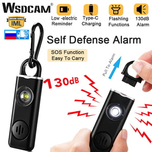130dB Siren Keychain: Women's Personal Self Defense Alarm & SOS Flashlight  computerlum.com   