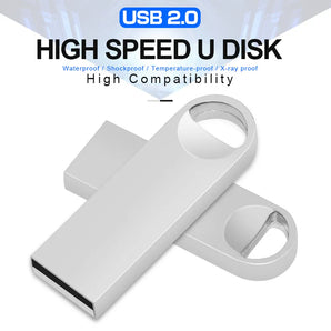Waterproof Silver USB Flash Drive: Fast Data Transfer & Durable Metal  computerlum.com   
