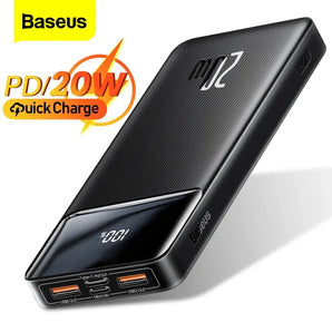 Baseus Portable Power Bank: Fast Dual Outputs, LED Display, Compact Size  computerlum.com   
