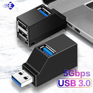 USB Hub Adapter Extender Splitter: Fast Data Transfer Solution  computerlum.com   