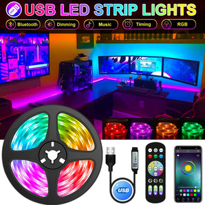 RGB LED Strip Lights: Smart Bluetooth Home Ambient Lighting  computerlum.com   