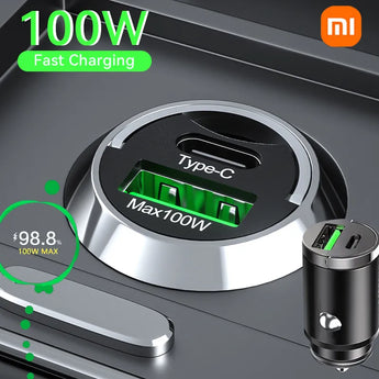 Xiaomi 100W Car Charger Lighter PD Fast Charging: Ultimate Power Solution  computerlum.com   