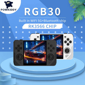 POWKIDDY RGB30 Retro Gaming Fun: Portable Console with High-Def Screen  computerlum.com   