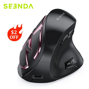 Seenda Vertical Wireless Mouse: Seamless Multi-device Connectivity & Ergonomic Design  computerlum.com   