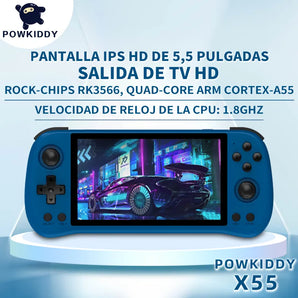 POWKIDDY X55 Handheld Console: Retro Gaming Fun Console for All Ages  computerlum.com   