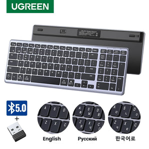 UGREEN Silent Typing Wireless Keyboard: Multi-Language Support  computerlum.com   