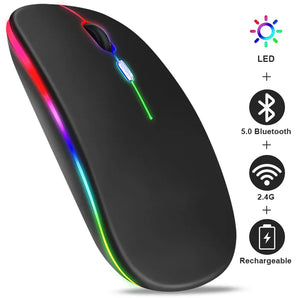 Wireless RGB Bluetooth Gaming Mouse: Ultimate Freedom & Style  computerlum.com   