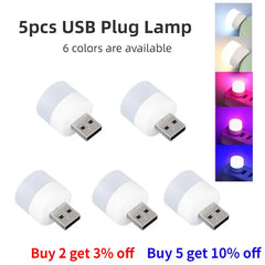 Mini USB Plug Lamp: Versatile LED Night Light for Reading