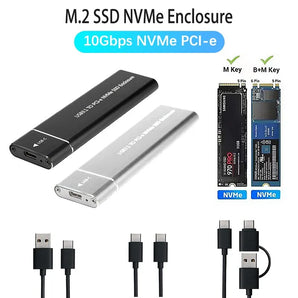 M.2 SSD Enclosure: Ultra-Slim NVME Support & Type-C Design  computerlum.com   