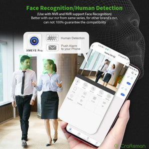 XMeye Indoor POE IP Camera: AI Human Detection & Night Vision  computerlum.com   