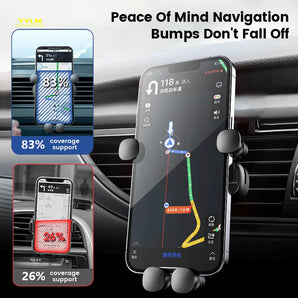 YYLM Car Air Vent Phone Holder: Secure Smartphone Stand & GPS Support  computerlum.com   