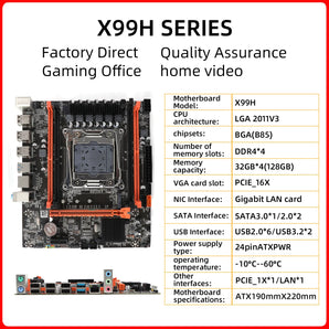 X99H Mainboard: Ultimate DDR4 RAM Support for Intel Xeon CPU  computerlum.com Motherboards  