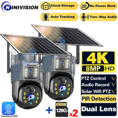 Solar Camera AI Tracking Security System: Color Night Vision Two-Way Intercom