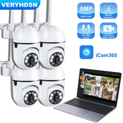 5MP Outdoor Wireless Security Camera: Enhanced Night Vision & AI Tracking