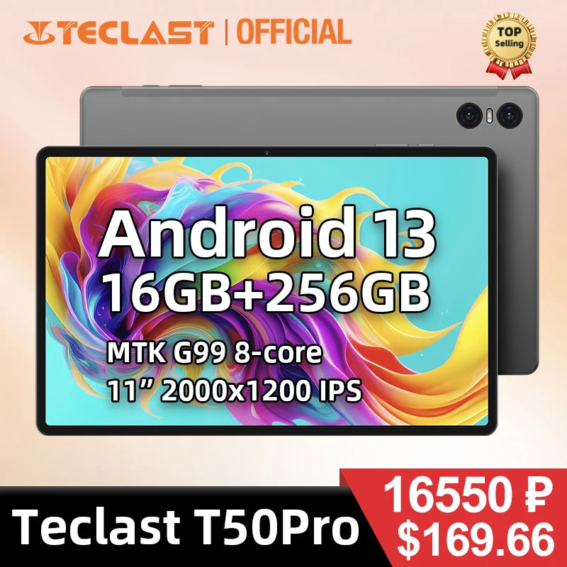 Teclast T50Pro 11" 2000x1200 Tablet: High-Performance Android Tablet for Seamless Multitasking and Immersive Visuals  computerlum.com   