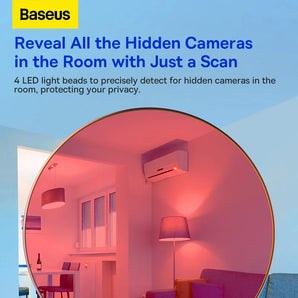 Baseus Hidden Camera Detector: Advanced Portable Gadget with Infrared Detection  computerlum.com   