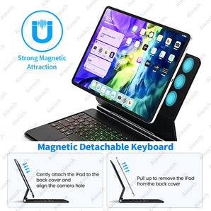 Magic Keyboard Case for iPad Air: Boost Productivity with Backlit Keyboard & Adjustable Angles  computerlum.com   