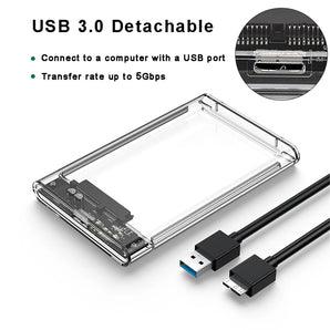 USB 3.0 HDD Enclosure: High-Speed SATA SSD Case Compact Design  computerlum.com   