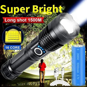 XHP100 LED Flashlight: Ultimate Outdoor Torch for Adventures.  computerlum.com   