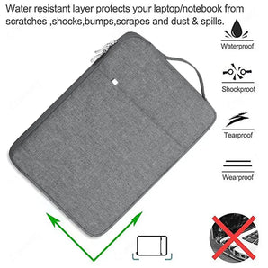 HP Waterproof Laptop Sleeve: Shockproof Portable Notebook Cover & Bonus Pocket  computerlum.com   
