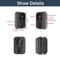 Mini PIR Body Camera: Full HD Recorder with Motion Detection