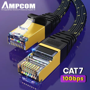 AMPCOM CAT7 Ethernet Cable: High-Speed Lan Cord for Reliable Connections  computerlum.com   