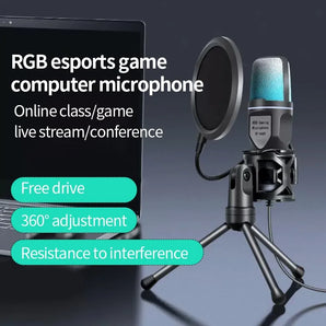 SF666R RGB Gaming Mic: Pro Podcasting & Streaming Solution  computerlum.com   